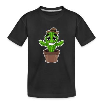 Cactus Cowboy - T-shirt bio Premium Enfant - noir - Devant