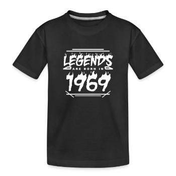 1969 - Year 1969 - Year 1969 - Kids' Premium Organic T-Shirt - black - Front