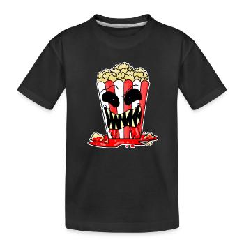 Film d’horreur Film d’horreur Film pop-corn Soirée cinéma - T-shirt bio Premium Enfant - noir - Devant