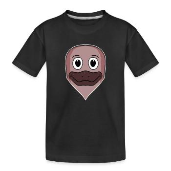 Platypus Animal Head Animal Head - Kids' Premium Organic T-Shirt - black - Front