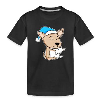 Chihuahua Sleeping Fatigue Dog Dog Breed - Kids' Premium Organic T-Shirt - black - Front