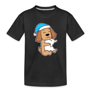 Cocker Spaniel Sleeping Fatigue Dog Dog Breed - Kids' Premium Organic T-Shirt - black - Front