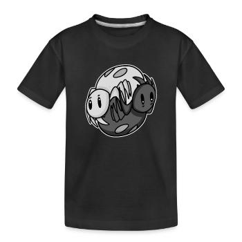 Yin Yang Spider - Kids' Premium Organic T-Shirt - black - Front