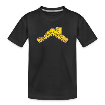 Fromage sur le toit de la maison - T-shirt bio Premium Enfant - noir - Devant