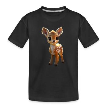Chevreuil fauve Costume Chevreuil Cerf mignon Cerf faon - T-shirt bio Premium Enfant - noir - Devant
