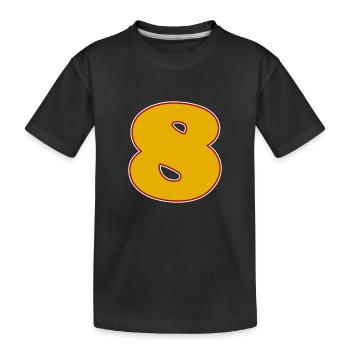Numéro 8 Numéro Huit Motif - T-shirt bio Premium Enfant - noir - Devant