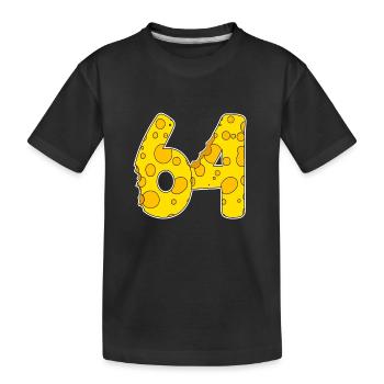 64 ans de Lustig Käse - T-shirt bio Premium Enfant - noir - Devant