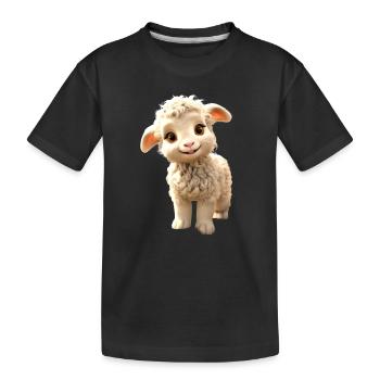 Mouton Agneau Tondre Mouton Berger Mouton Mignon Mouton Mouton - T-shirt bio Premium Enfant - noir - Devant