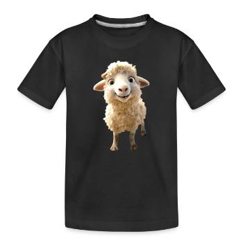 Mouton Agneau Tondre Mouton Berger Mouton Mignon Mouton Mouton - T-shirt bio Premium Enfant - noir - Devant