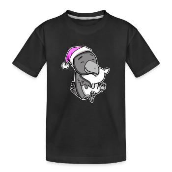 Crow Tired Sleeping Sleeping Girl - Kids' Premium Organic T-Shirt - black - Front