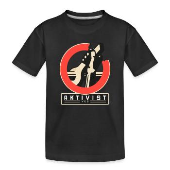 Aktivist der Arbeit - Kinder Premium Bio T-Shirt - Schwarz - Vorne