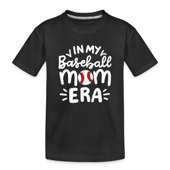 Baseball Baseball-Spieler - Kinder Premium Bio T-Shirt - Schwarz - Vorne