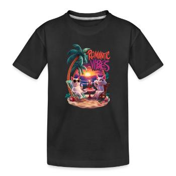 Romantic Beach Hangovers - Kids' Premium Organic T-Shirt - black - Front