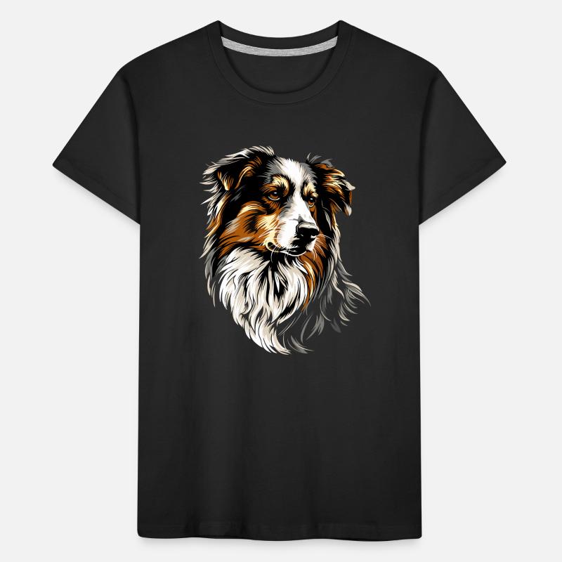 Australian Shepherd Hunde Liebhaber Süßer Aussie Kinder Premium Bio T-Shirt
