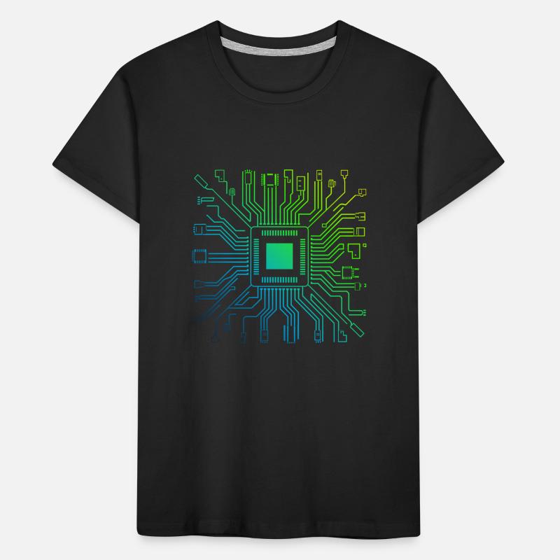 Bunte Computerplatine Tech Electronic Kinder Premium Bio T-Shirt