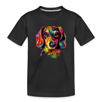 Teckel, Teckel, Teckel miniature, Dachshund Club, Teckel - T-shirt bio Premium Enfant - noir - Devant