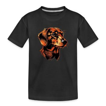 Teckel, Teckel, Teckel miniature, Dachshund Club, Teckel - T-shirt bio Premium Enfant - noir - Devant