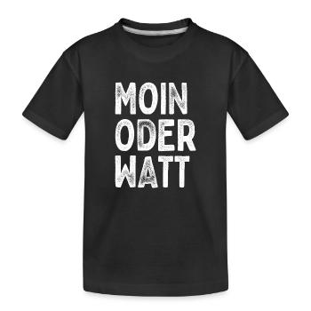 Moin ou Watt Ruhrgebiet Ruhrpott Hamburg Moin - T-shirt bio Premium Enfant - noir - Devant