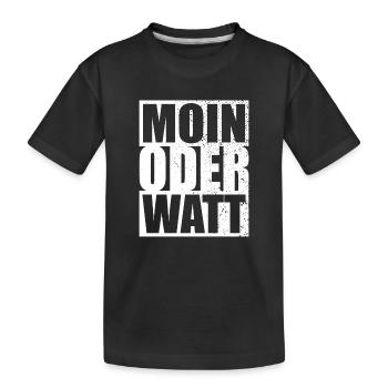 Moin ou Watt Ruhrgebiet Ruhrpott Hamburg Moin - T-shirt bio Premium Enfant - noir - Devant
