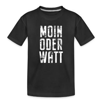 Moin ou Watt Ruhrgebiet Ruhrpott Hamburg Moin - T-shirt bio Premium Enfant - noir - Devant