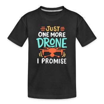 Drohnenpilot Drohnenrennfahrer - Kinder Premium Bio T-Shirt - Schwarz - Vorne