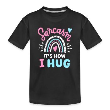 Sarkasmus Sarkastisch - Kinder Premium Bio T-Shirt - Schwarz - Vorne