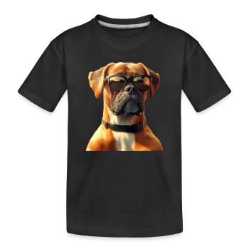 Boxer allemand Chien Boxer Club allemand Boxer Club allemand - T-shirt bio Premium Enfant - noir - Devant