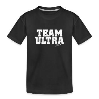 Team Ultra 100M Trail Run Ultramarathon Ultra Run - T-shirt bio Premium Enfant - noir - Devant