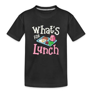 Mittagessen Cafeteria Crew - Kinder Premium Bio T-Shirt - Schwarz - Vorne