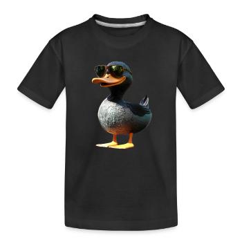 Canard, Canard colvert, Caneton, Caneton, , Canard - T-shirt bio Premium Enfant - noir - Devant