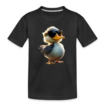 Canard, Canard colvert, Caneton, Caneton, , Canard - T-shirt bio Premium Enfant - noir - Devant