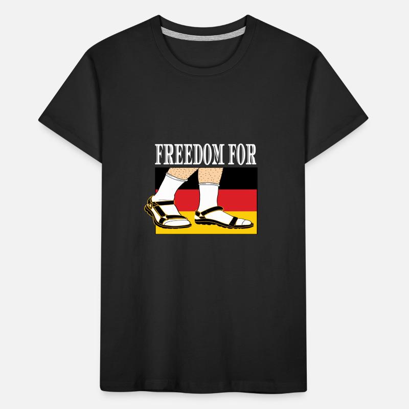 White Socks In Sandals Basic Right Germany Kids' Premium Organic T-Shirt