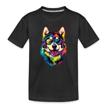 Husky Dogs Lover Dog Love Huskies de Sibérie - T-shirt bio Premium Enfant - noir - Devant