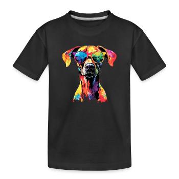 Rhodesian Ridgeback chasse chien chiens Pride Ridgeback - T-shirt bio Premium Enfant - noir - Devant