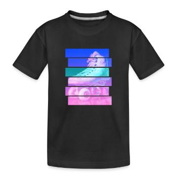 Rollschuh - Kinder Premium Bio T-Shirt - Schwarz - Vorne
