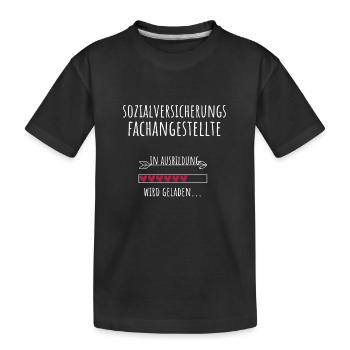 Sozialversicherungsfachangestellte Ausbildung - Kinder Premium Bio T-Shirt - Schwarz - Vorne