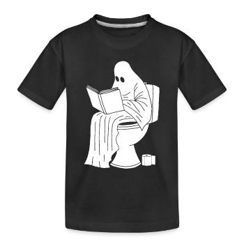 La pause du fantôme - T-shirt bio Premium Enfant - noir - Devant