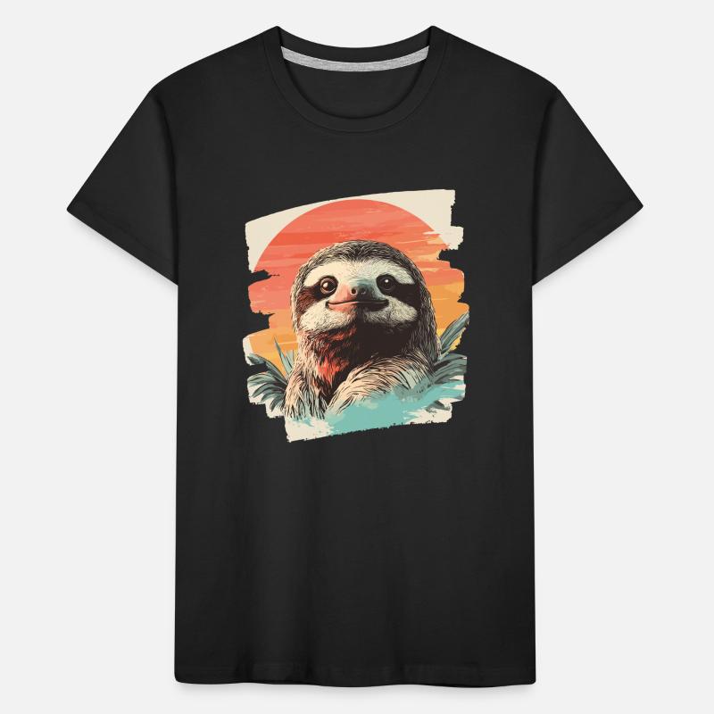 Faultier Kinder Premium Bio T-Shirt