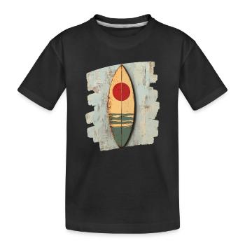Planche de surf - T-shirt bio Premium Enfant - noir - Devant