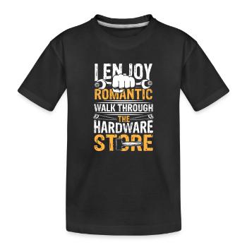 Romantic walk through hardware store - Kinder Premium Bio T-Shirt - Schwarz - Vorne