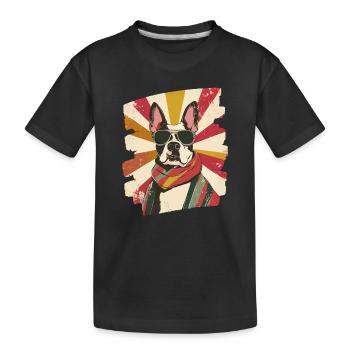 Bull Terrier Chien de combat Race de chien - T-shirt bio Premium Enfant - noir - Devant