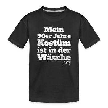 Mon costume des années 90 dans la soirée à thème de la lingerie - T-shirt bio Premium Enfant - noir - Devant