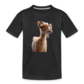 Chèvre Chèvre domestique Capricorne Chèvre Chèvre Chèvre mignonne - T-shirt bio Premium Enfant - noir - Devant
