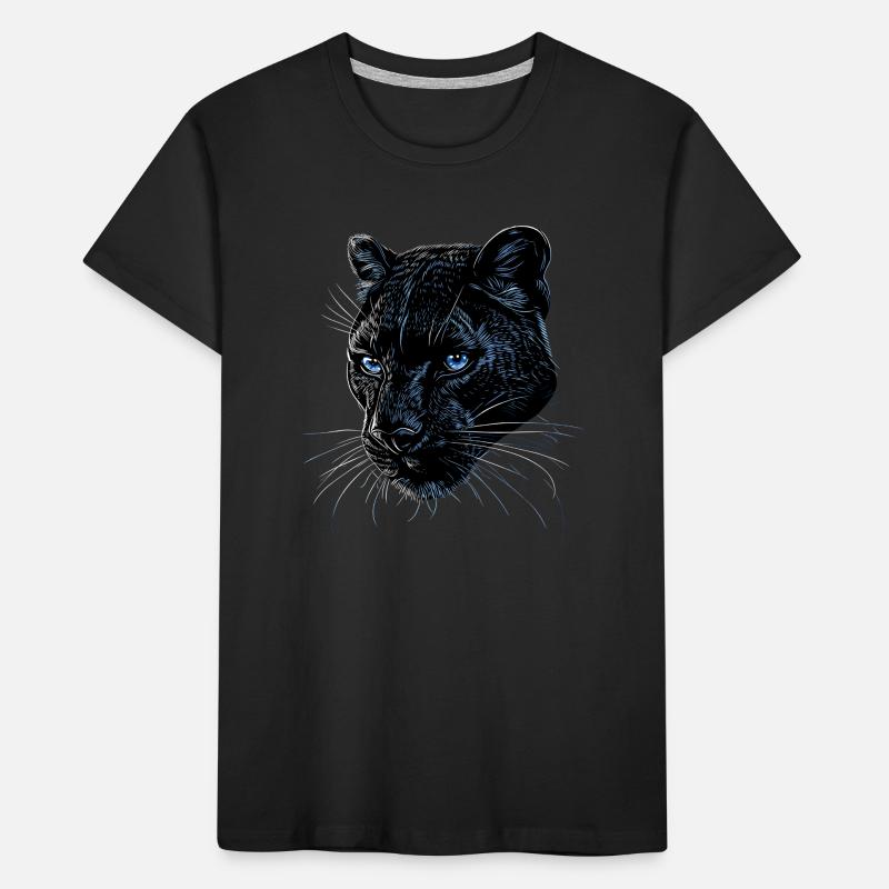 Panther Leopard Raubkatze Süße Großkatze Panter Kinder Premium Bio T-Shirt