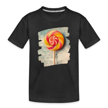 Sucette sucette bonbons bonbons - T-shirt bio Premium Enfant - noir - Devant