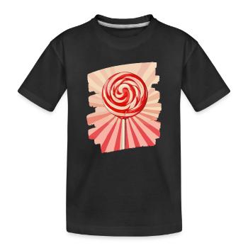 Sucette sucette bonbons bonbons - T-shirt bio Premium Enfant - noir - Devant