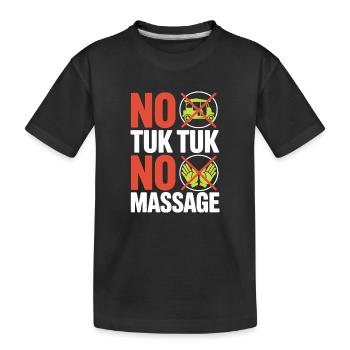 No Tuk Tuk No Massage Thailand Bali Backpacker - T-shirt bio Premium Enfant - noir - Devant