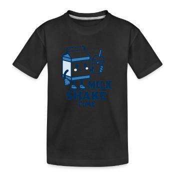 Milk Shake - Kinder Premium Bio T-Shirt - Schwarz - Vorne