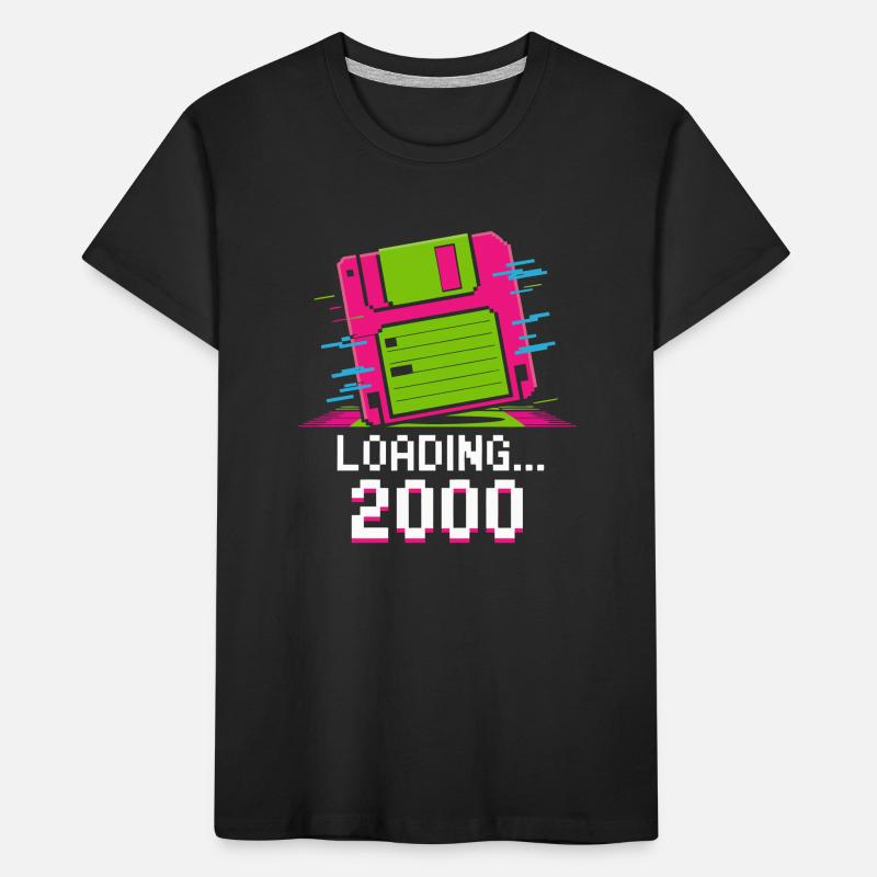 Loading 2000 Disketten-Design Retro Pixel Design Kinder Premium Bio T-Shirt