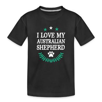 Berger australien - T-shirt bio Premium Enfant - noir - Devant